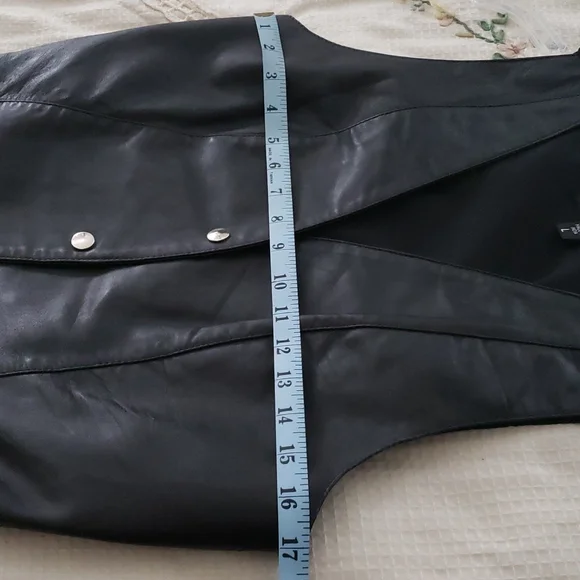 Wilson Black Leather Vest for Women - Picture 4 of 6